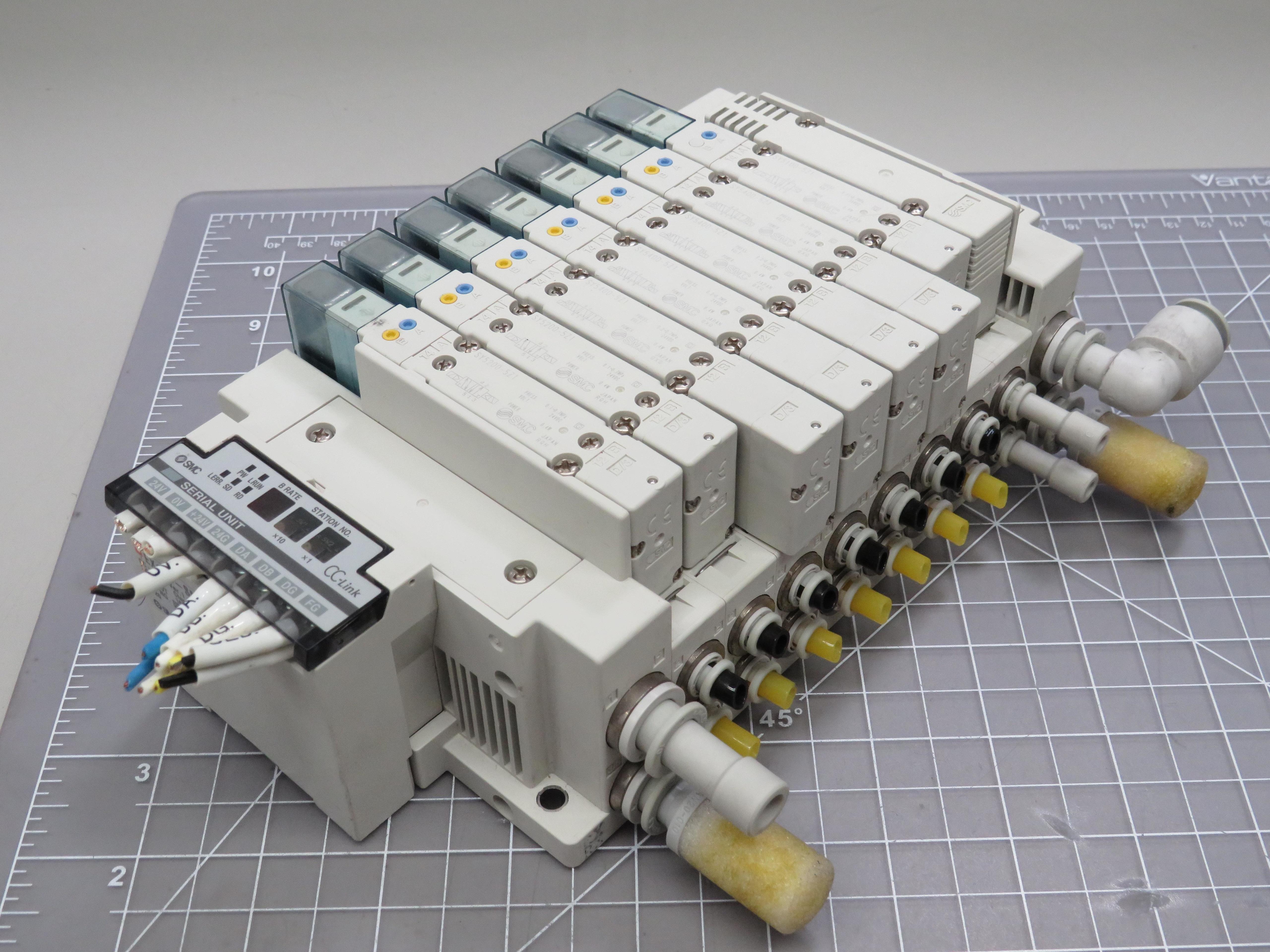 SMC EX120-SMJ1 SY5400-5Z1 / SY5200-5Z1 CC-Link Interface Unit With